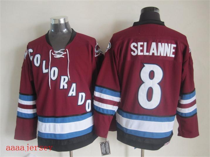 Colorado Avalanche retro ice hockey jersey M-3XL 科罗拉多雪崩队复古冰球服 3