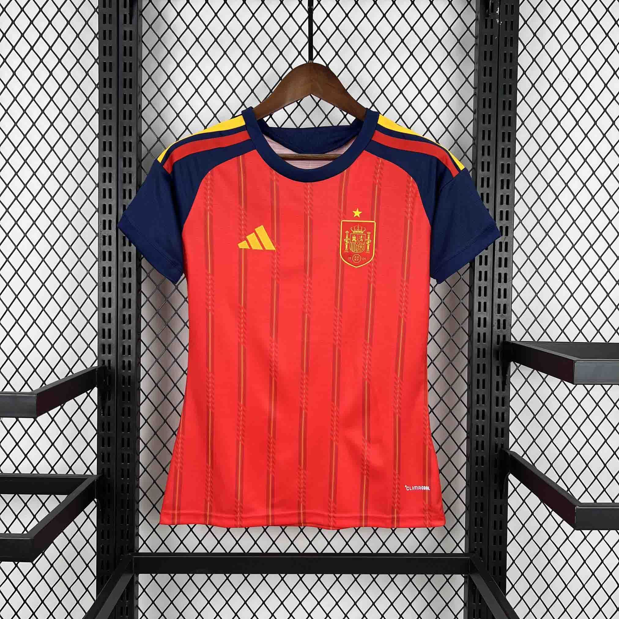 World Cup 2026 Spain Women Home Kit Football T-Shirt AAAAJersey Supply Yupoo