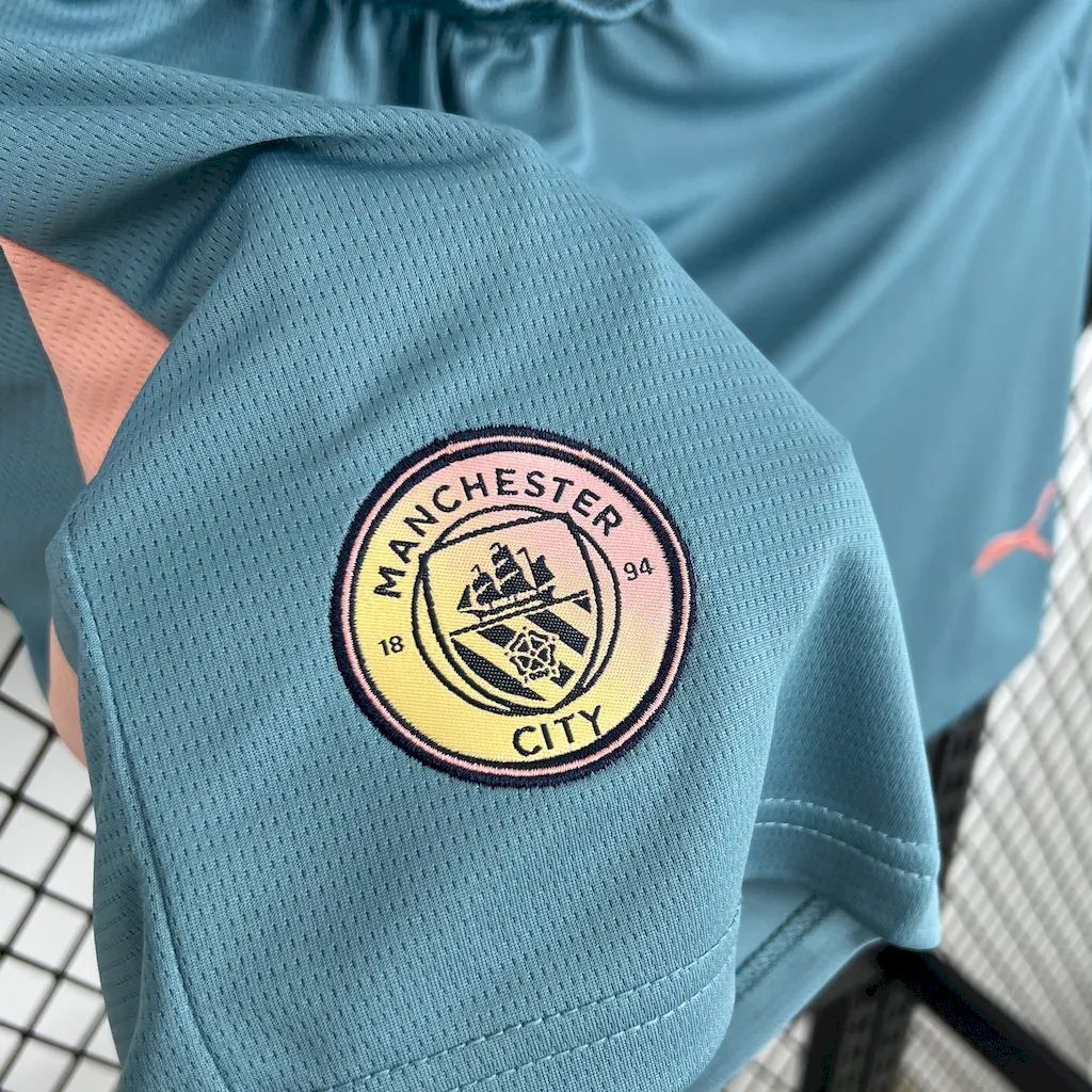 24-25 Manchester City Fourth Shorts Football Trousers AAAAJersey Supplier Yupoo 2
