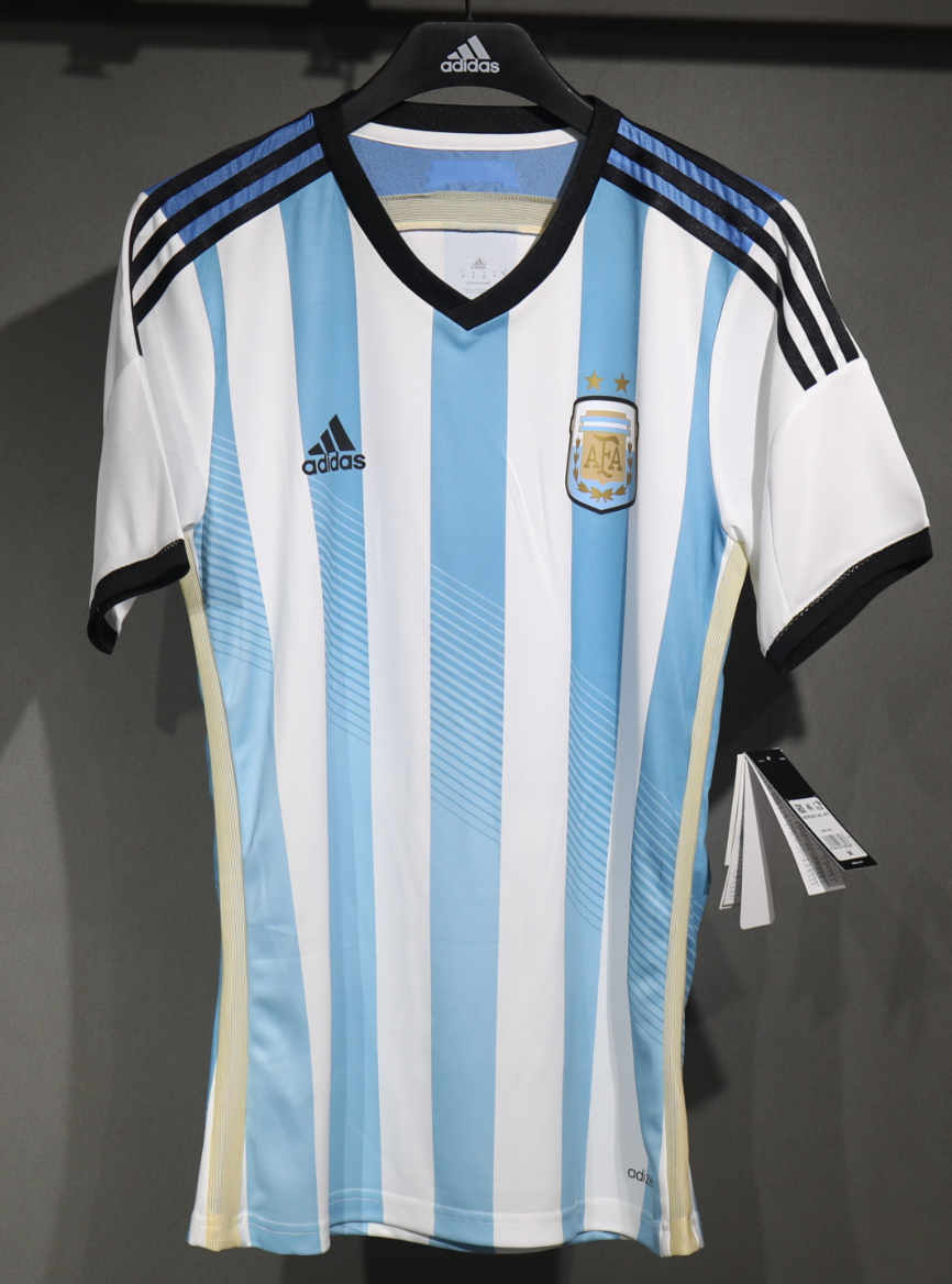 2014 Argentina World Cup Home Retro Kit Vintage Player Version Sino Shirt AAAAJersey Dropship Y
