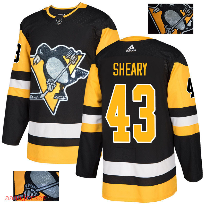 2018 Pittsburgh Penguins ice hockey jersey M-3XL 匹兹堡企鹅队时尚亮片款冰球服 25