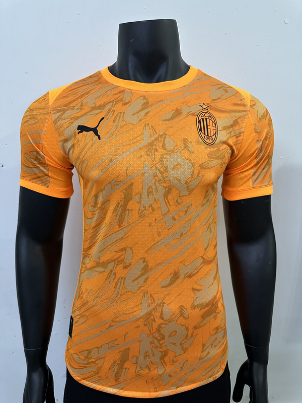 25-26 AC Milan Orange Kit Special Edition Player Version Soccer AAAAJersey Yupoo S-2XL