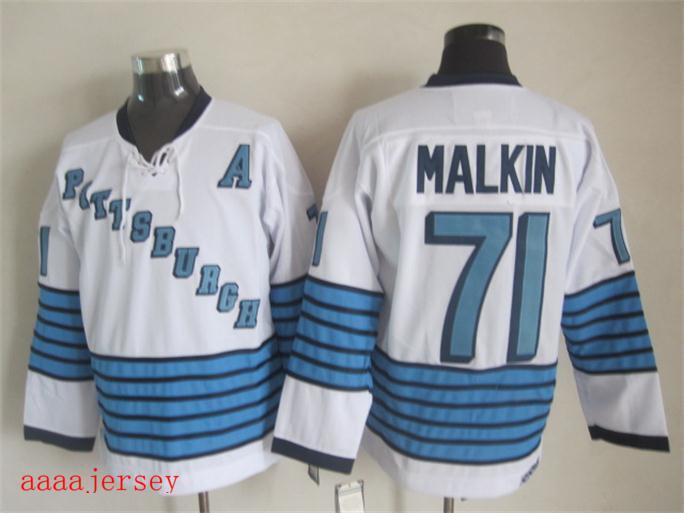 Pittsburgh Penguins retro ice hockey jersey M-3XL 匹兹堡企鹅队复古冰球服 1
