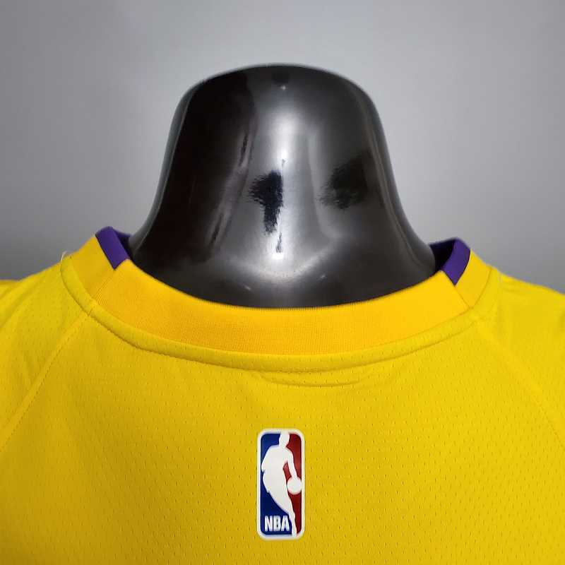KUZMA #0 Lakers V-neck City Edition yellow 1