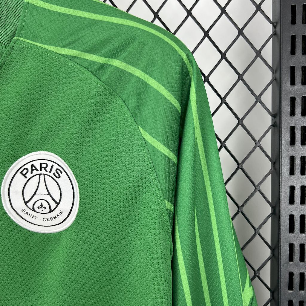 25-26 PSG Green Goalkeeper Long Sleeve Kit Football T-Shirt AAAAJersey Yupoo 2