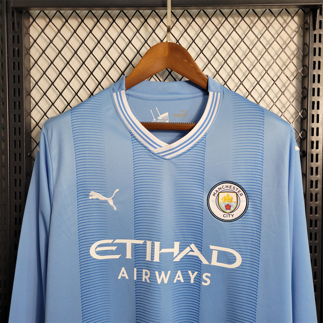 23-24 Manchester City home Long Sleeve 5