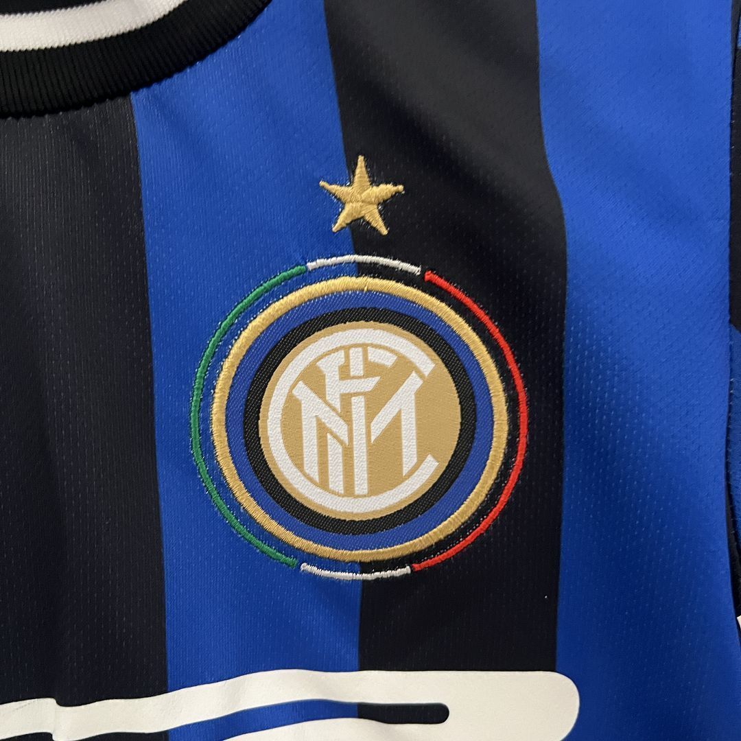 09-10 Inter Milan Home Retro Kids Kits Children Shirt Soccer Jersey Yupoo 2