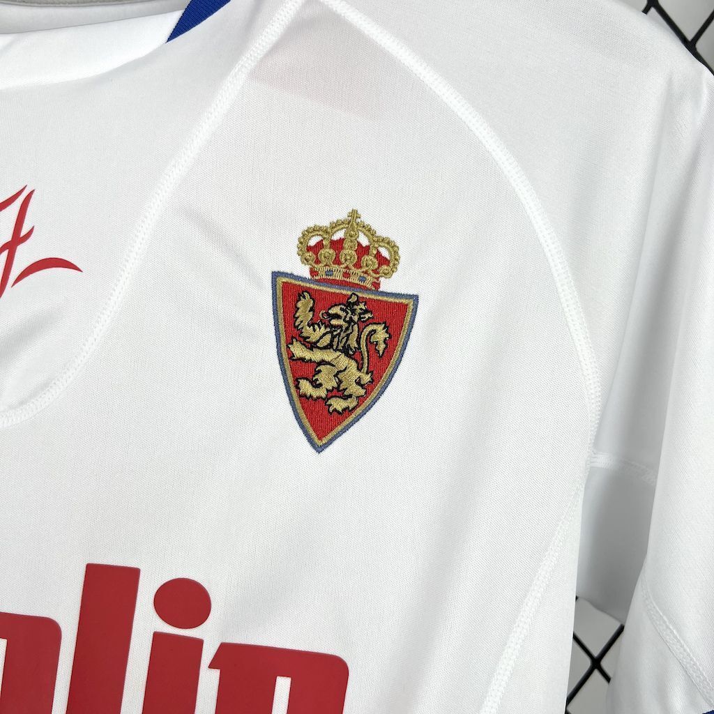 01-02 Zaragoza Home Retro Kit Vintage Shirt AAAAJersey Supply Yupoo 2
