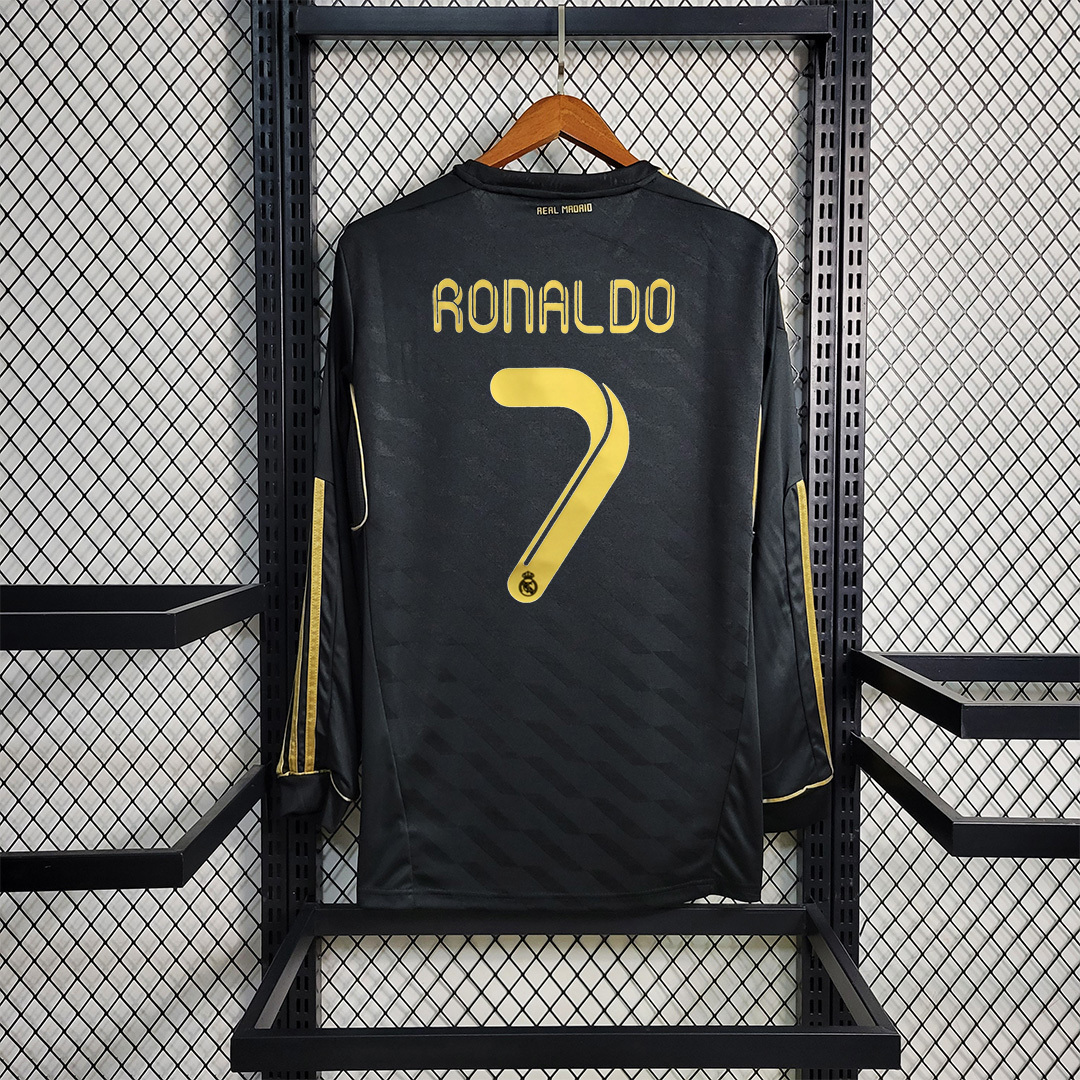 11-12 Real Madrid away black long sleeve 12