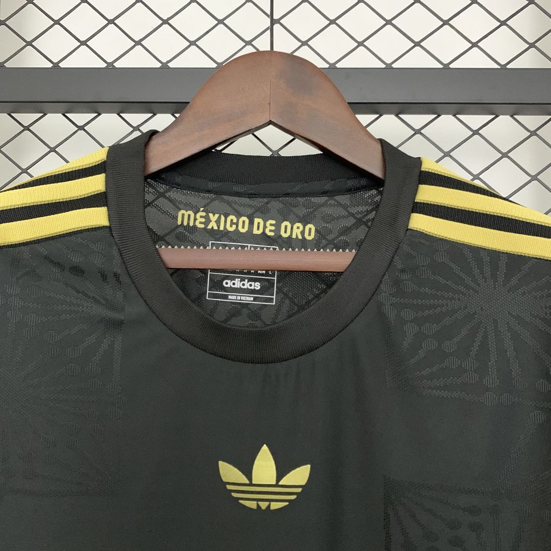 2025 Mexico Gold Cup Black Long Sleeve Kit Soccer T-Shirt AAAAJersey Supply Yupoo 2