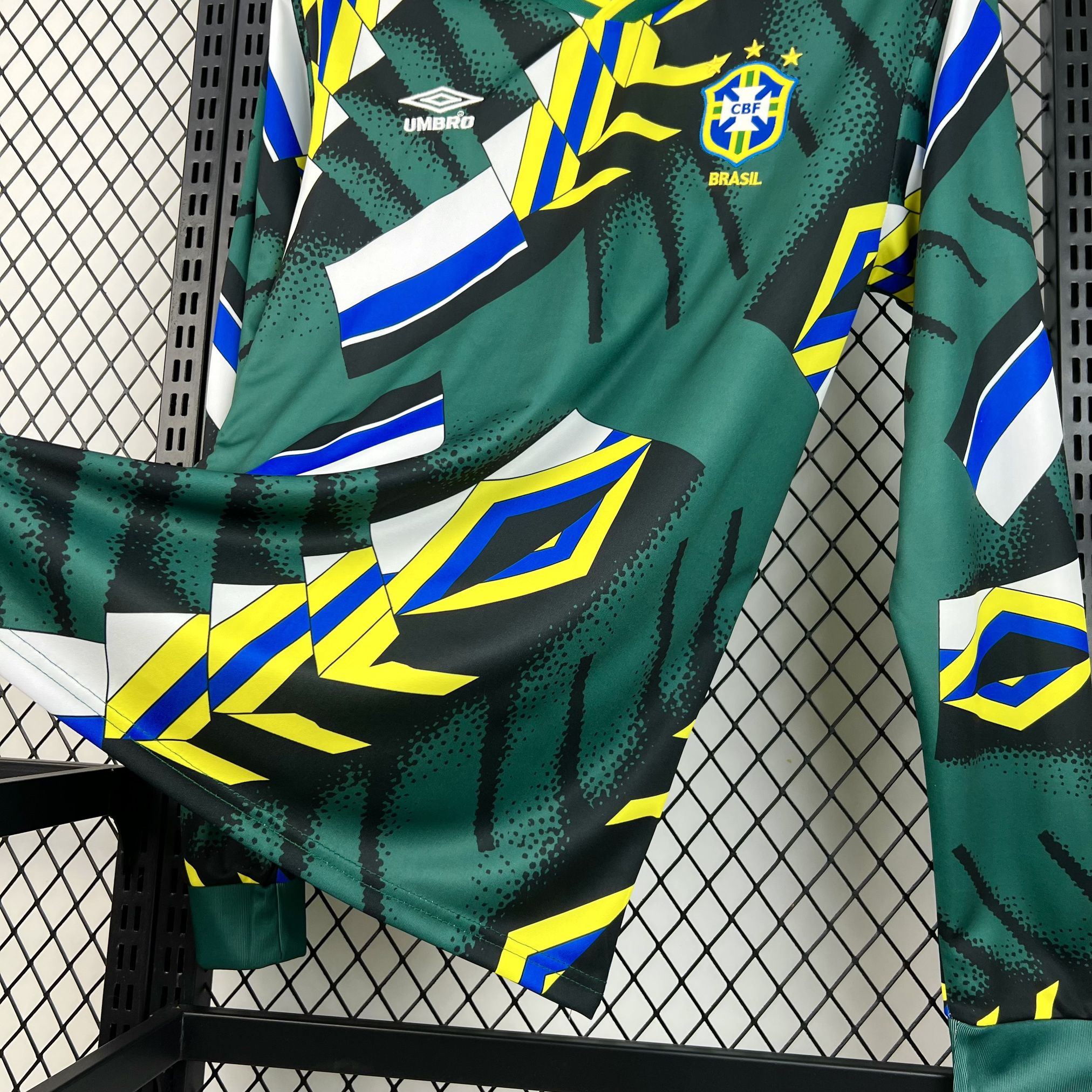 1994 Brazil Retro Mens Goalkeeper Kit Football Long Sleeve Shirt AAAAJersey Supply Yupoo 7 2