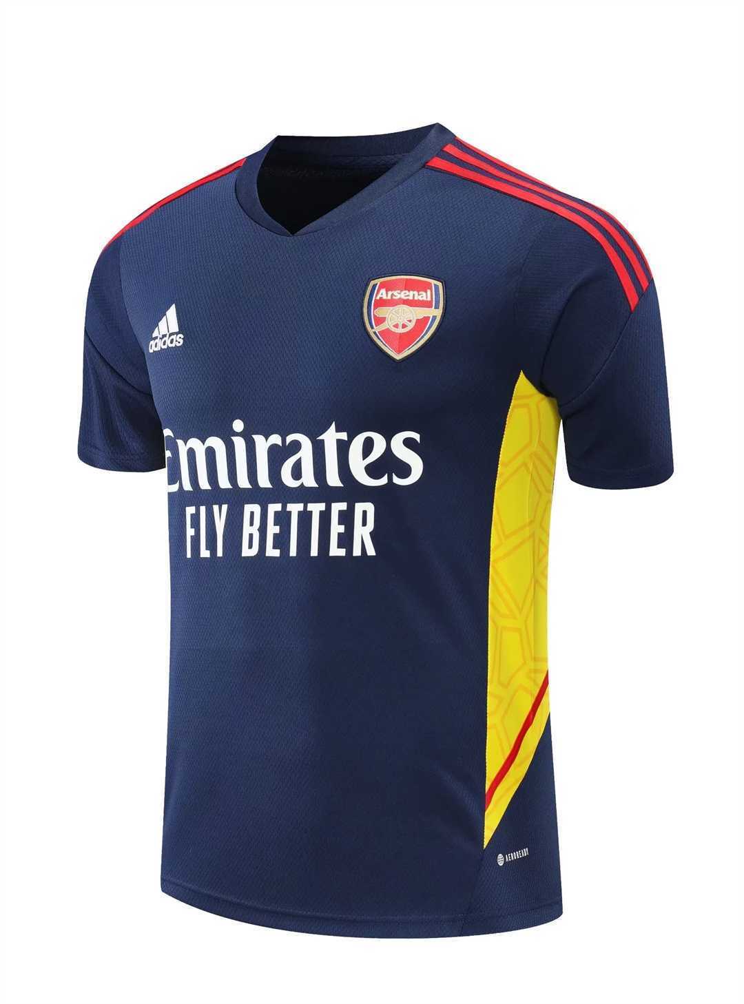 22-23 Arsenal Training Suit Short Sleeve Kit Royal Blue 16