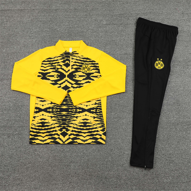 24-25 Dortmund Long Sleeve Training Suit Football Shirts 3