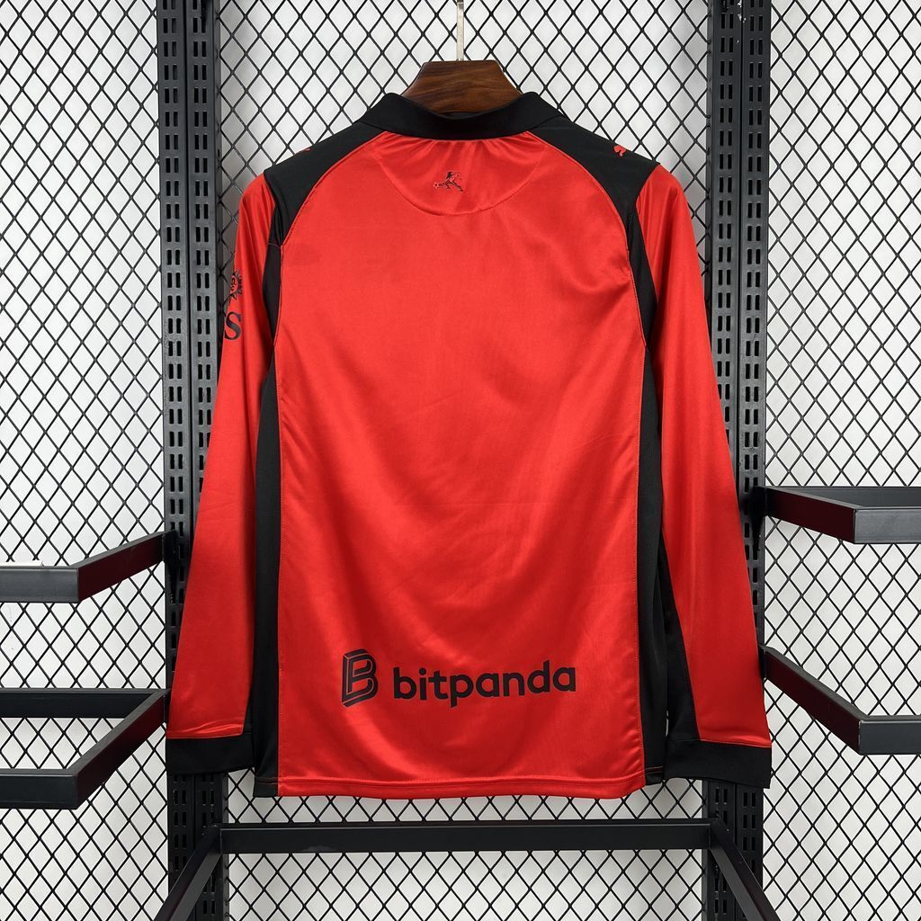 26-27 AC Milan Mens Fourth Away Kit Football Long Sleeve T-Shirt AAAAJersey Supply Yupoo 2