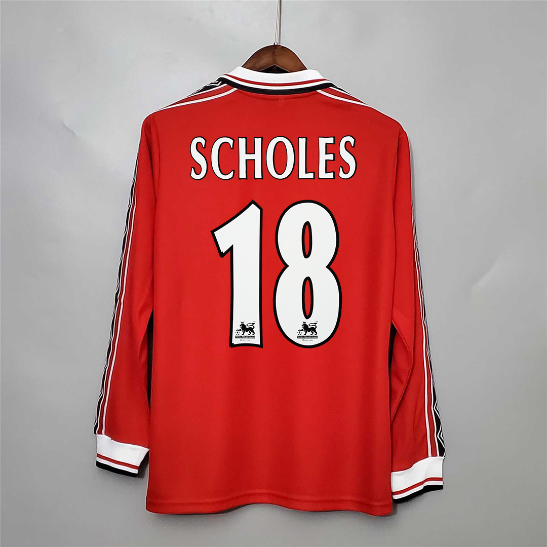 98-99 Manchester United home long sleeve 12