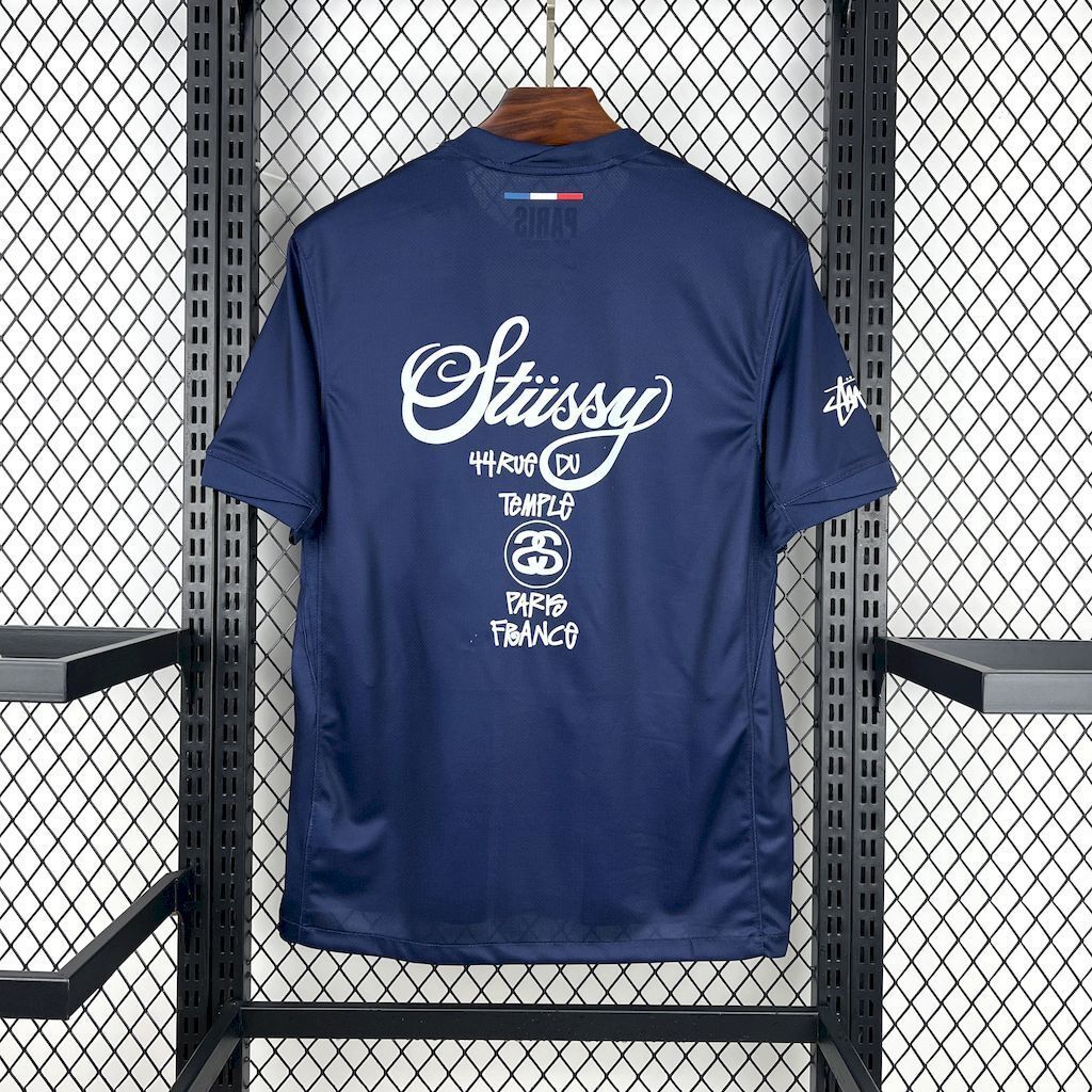 24-25 PSG x Stussy Home Kit Football T-Shirt Soccer AAAAJersey Yupoo 4