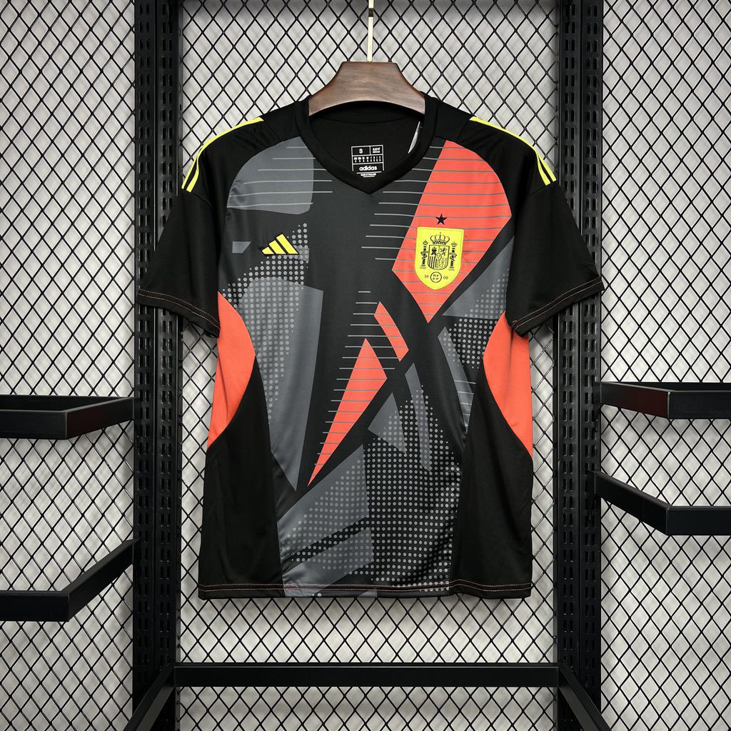 2024 Spain Black Goalkeeper Kit Sport AAAAJersey Yupoo