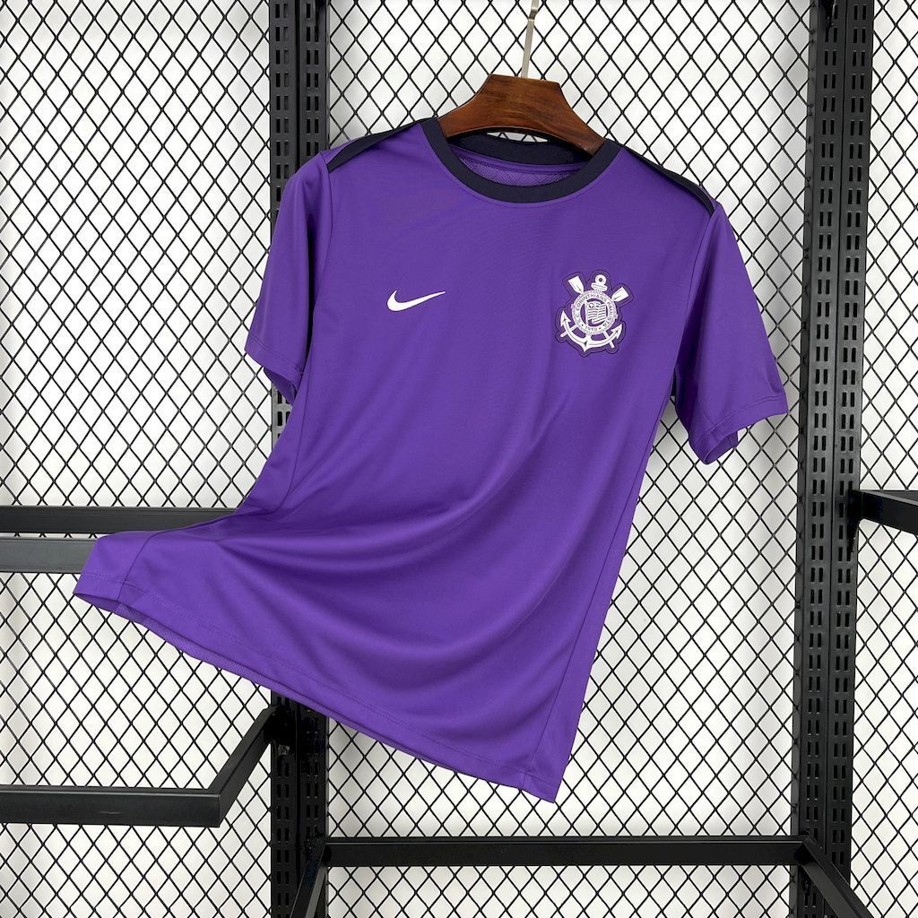 25-26 Corinthians Purple Training Kit Soccer T-Shirts AAAAJersey Dropship Yupoo