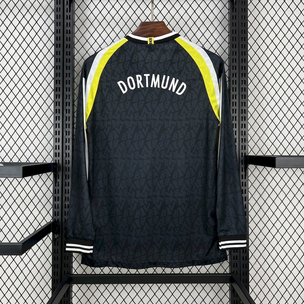 95-96 Dortmund Away Retro Kit Long Sleeve Vintage Shirt AAAAJersey Supplier Yupoo 3