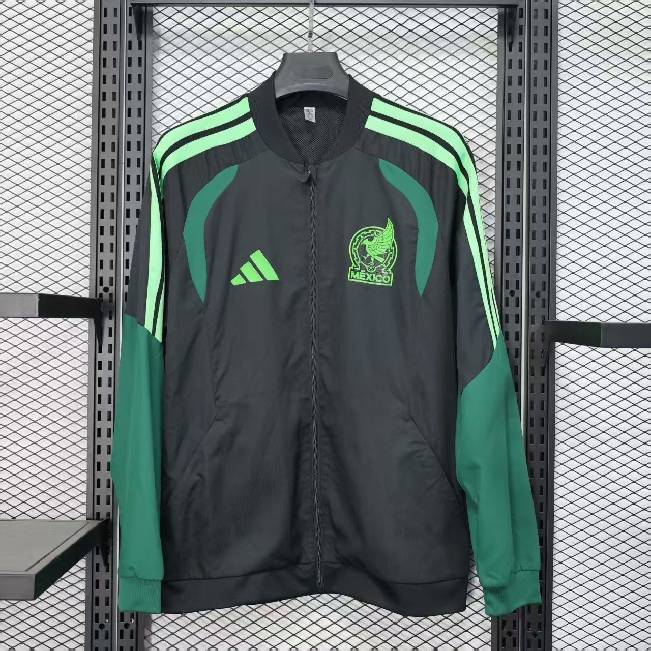 2025 Mexico Black Windbreaker Jacket Yupoo