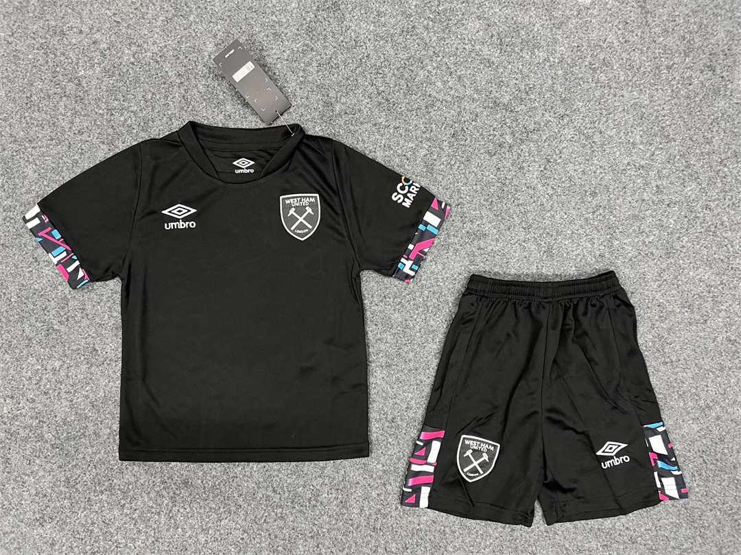 22-23 West Ham third away kids kit