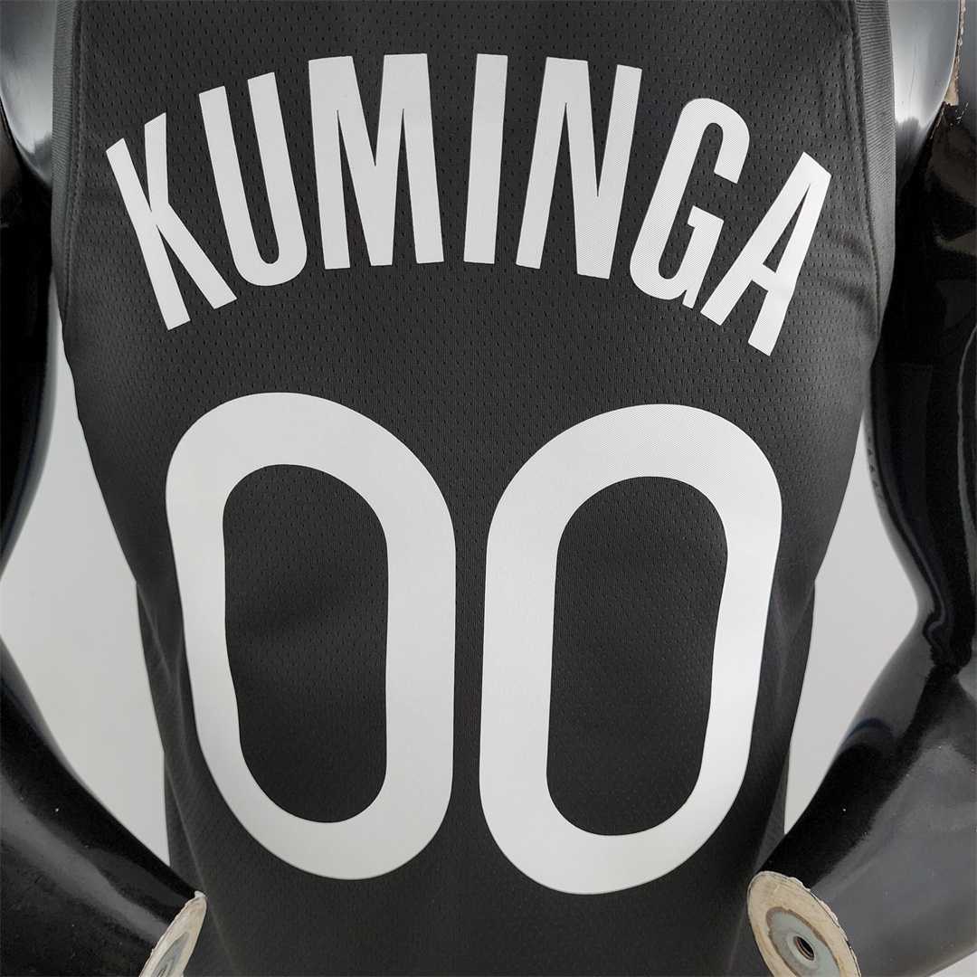 2020 KUMINGA#00 Warriors City Edition Black and Grey NBA Jersey 6