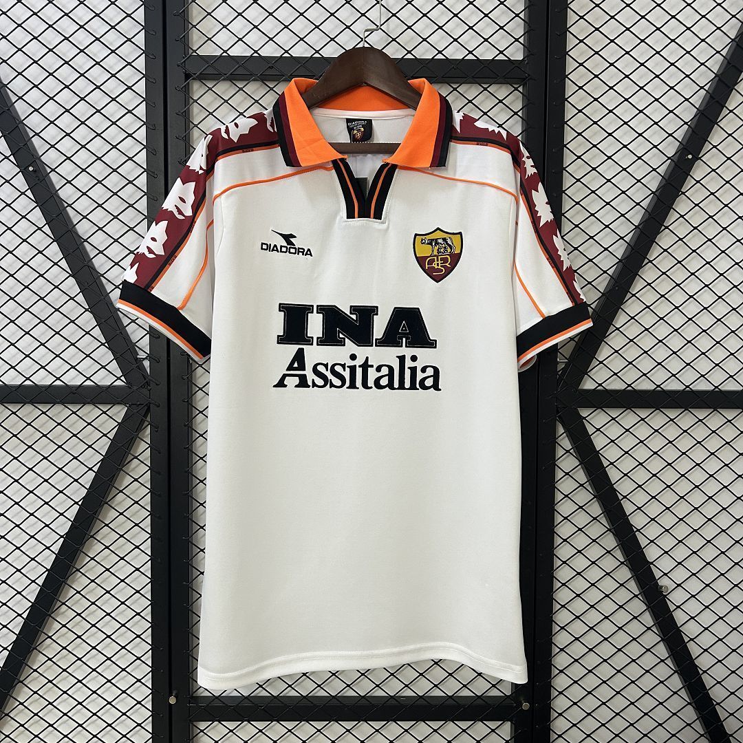 98-99 Roma Away Retro Kit Vintage Shirt AAAAJersey Dropship Yupoo