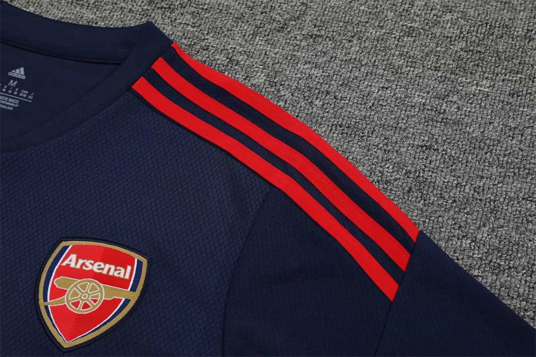 22-23 Arsenal Training Suit Short Sleeve Kit Royal Blue 21