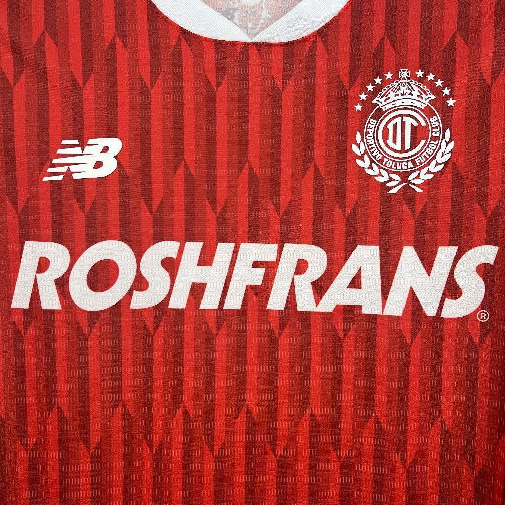 25-26 Toluca Home Kit Red Shirt Football Uniform AAAAJersey Supply Yupoo 2