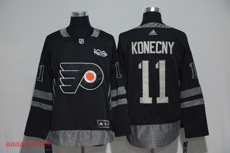 Philadelphia Flyers 100 anniversary Ice Hockey jersey M-3XL 费城飞人队100周年纪念版冰球服 1
