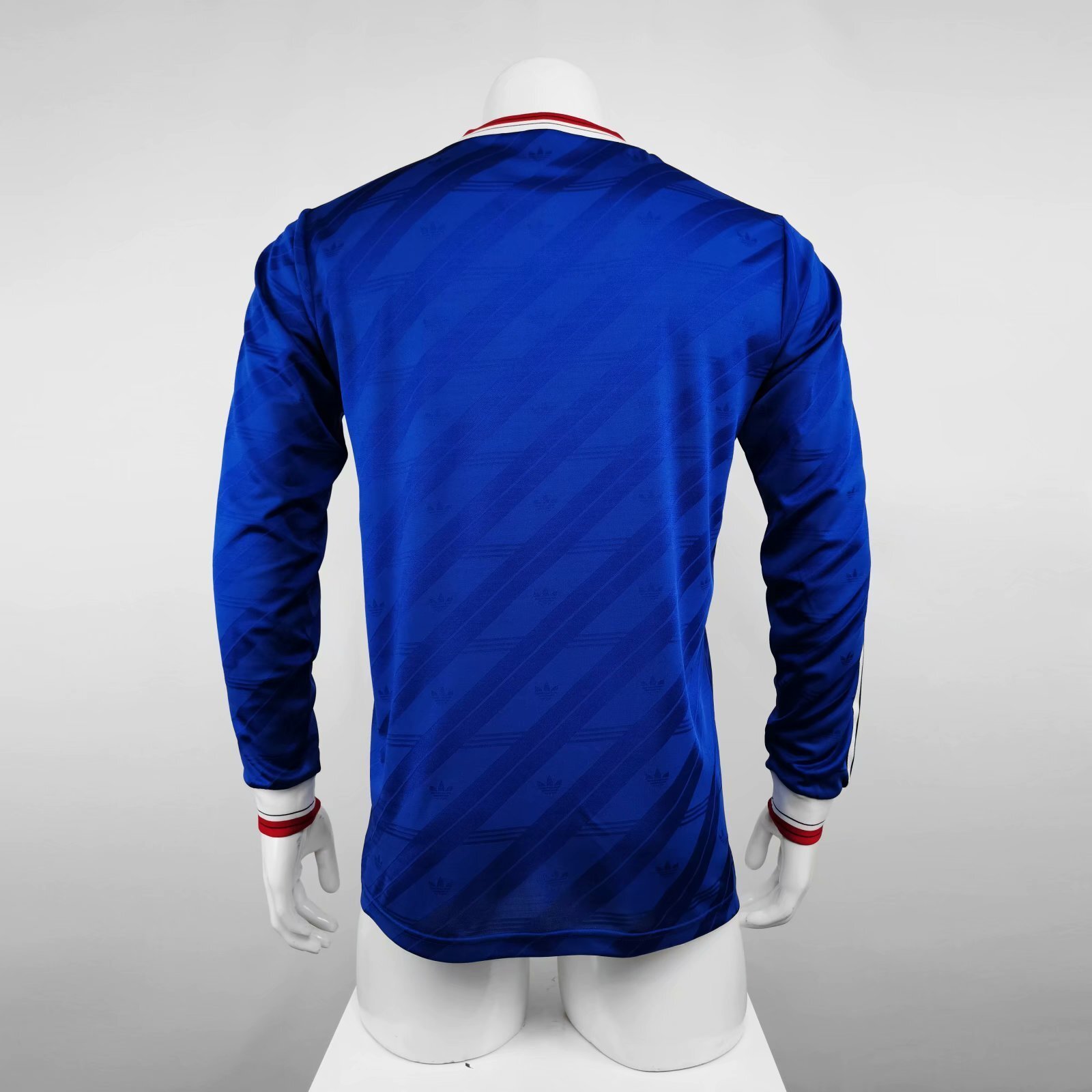 86-88 Manchester United away blue long sleeve player version 5