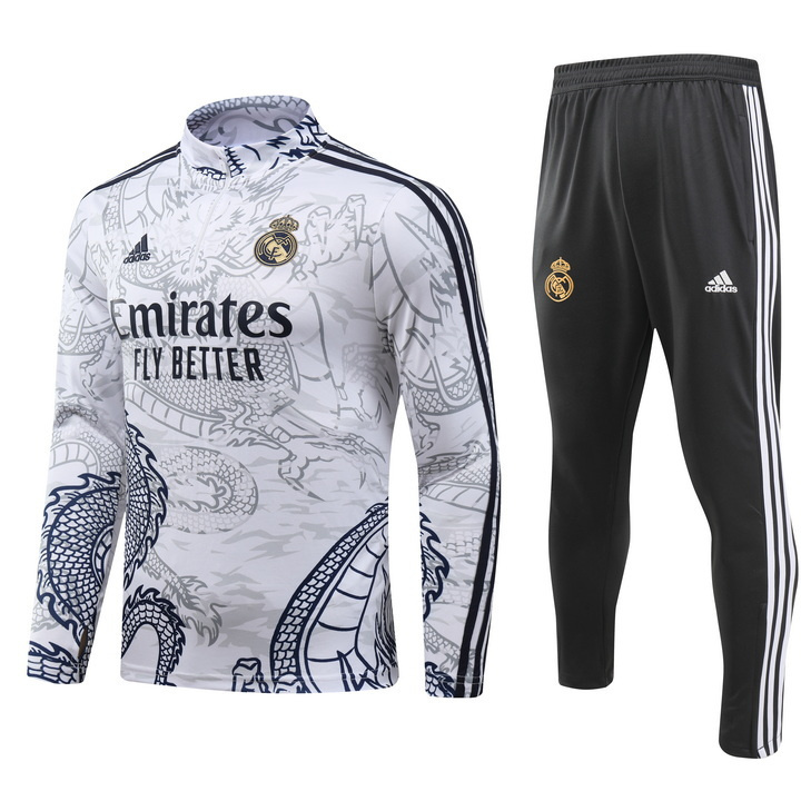 23-24 Real Madrid Long Sleeve Kits Dragon Special Edition Training Suits Soccer Jerseys Yupoo