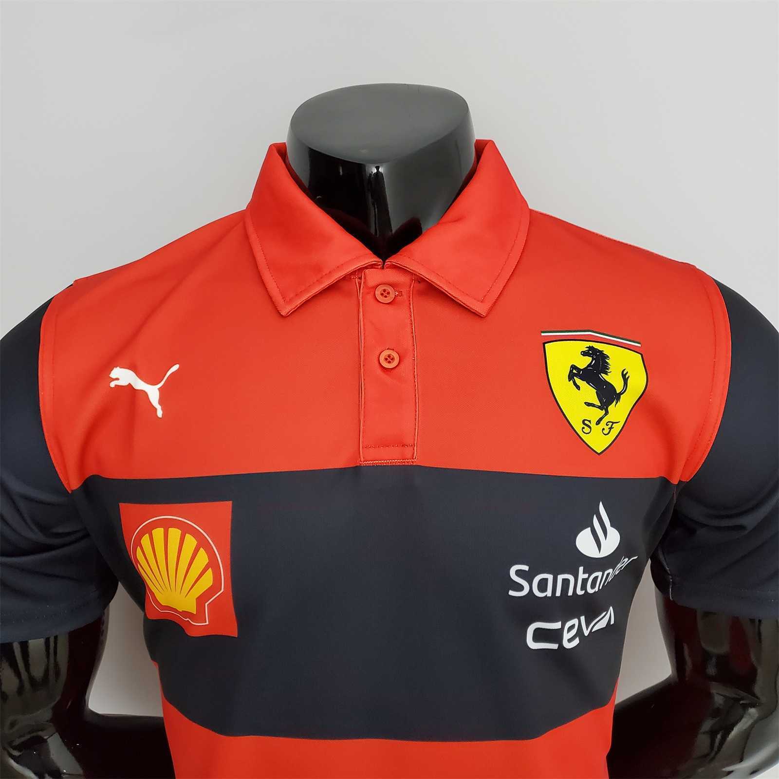 New F1 Formula One; Ferrari racing suit polo red 4