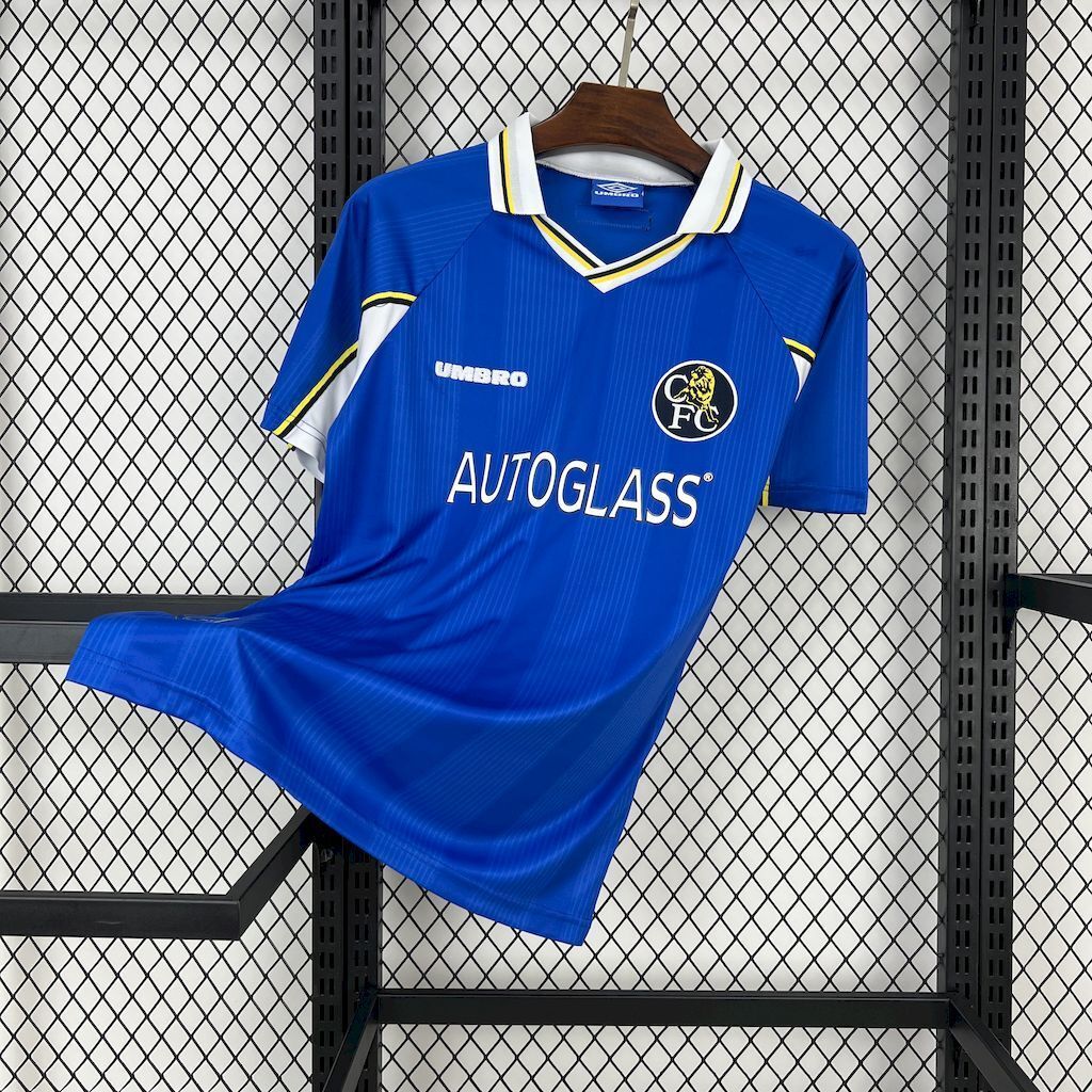 97-99 Chelsea Home Retro Kit Vintage Shirt AAAAJersey Supplier Yupoo