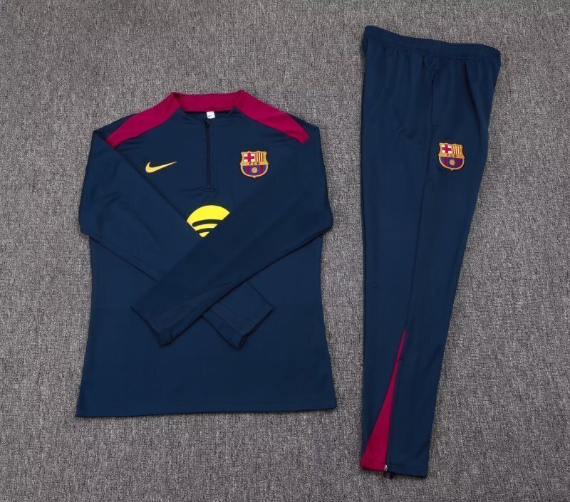 25-26 Barcelona Training Kit Soccer Half-Zip Suit AAAAJersey Supply Yupoo 5