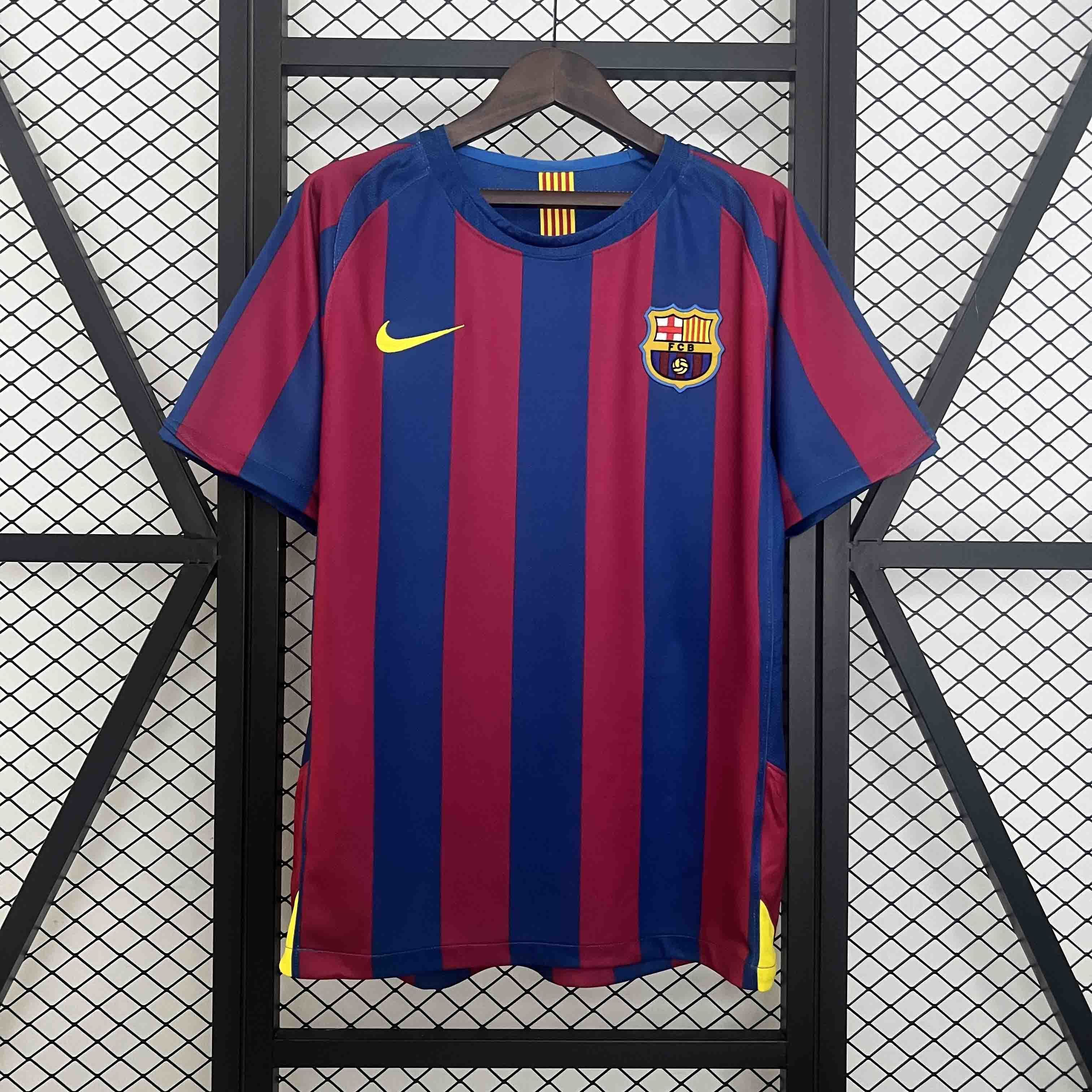 05-06 Barcelona Home Retro Kit Vintage Shirt Soccer AAAAJersey Yupoo