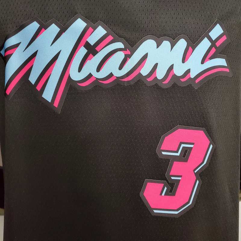 WADE #3 Miami Heat V-neck black 2