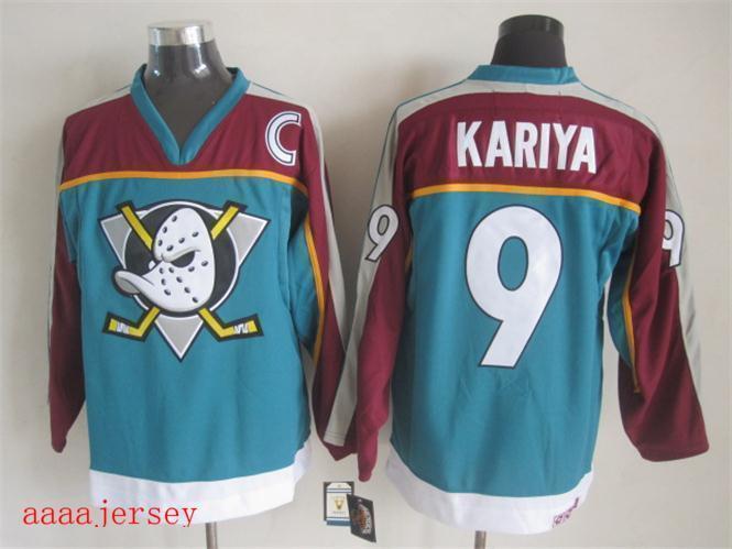 Anaheim Ducks retro ice hockey jersey M-3XL 阿纳海姆鸭队复古冰球服 1
