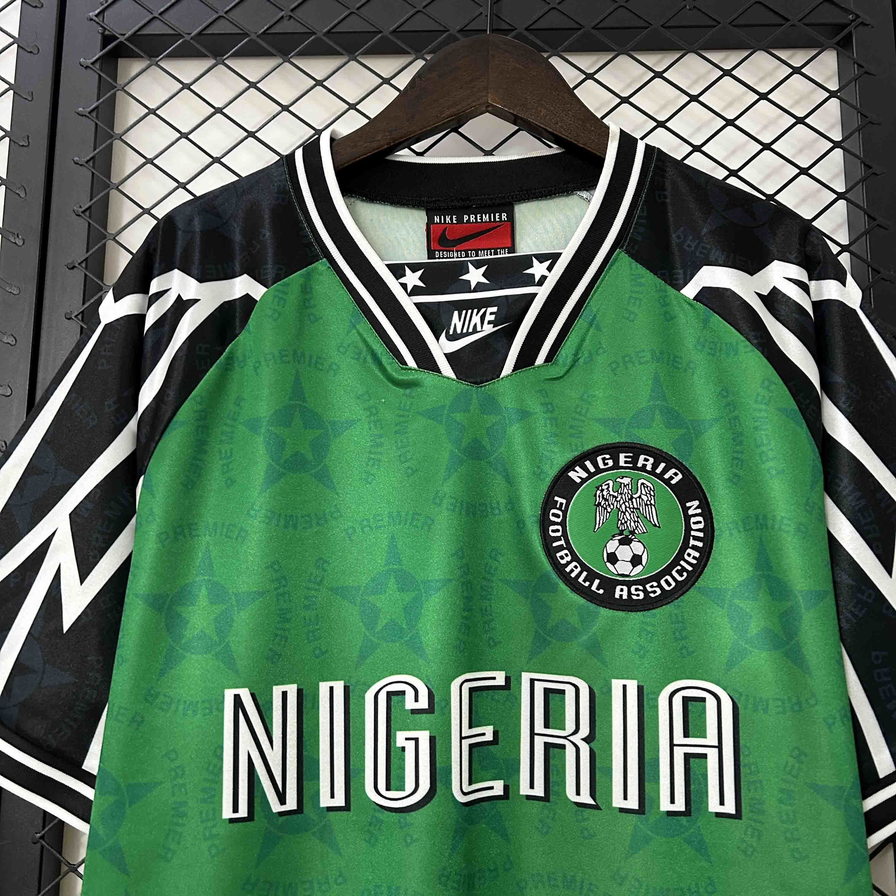 94-95 Nigeria Home Retro Kit Vintage Shirt AAAAJersey Supplier Yupoo 5