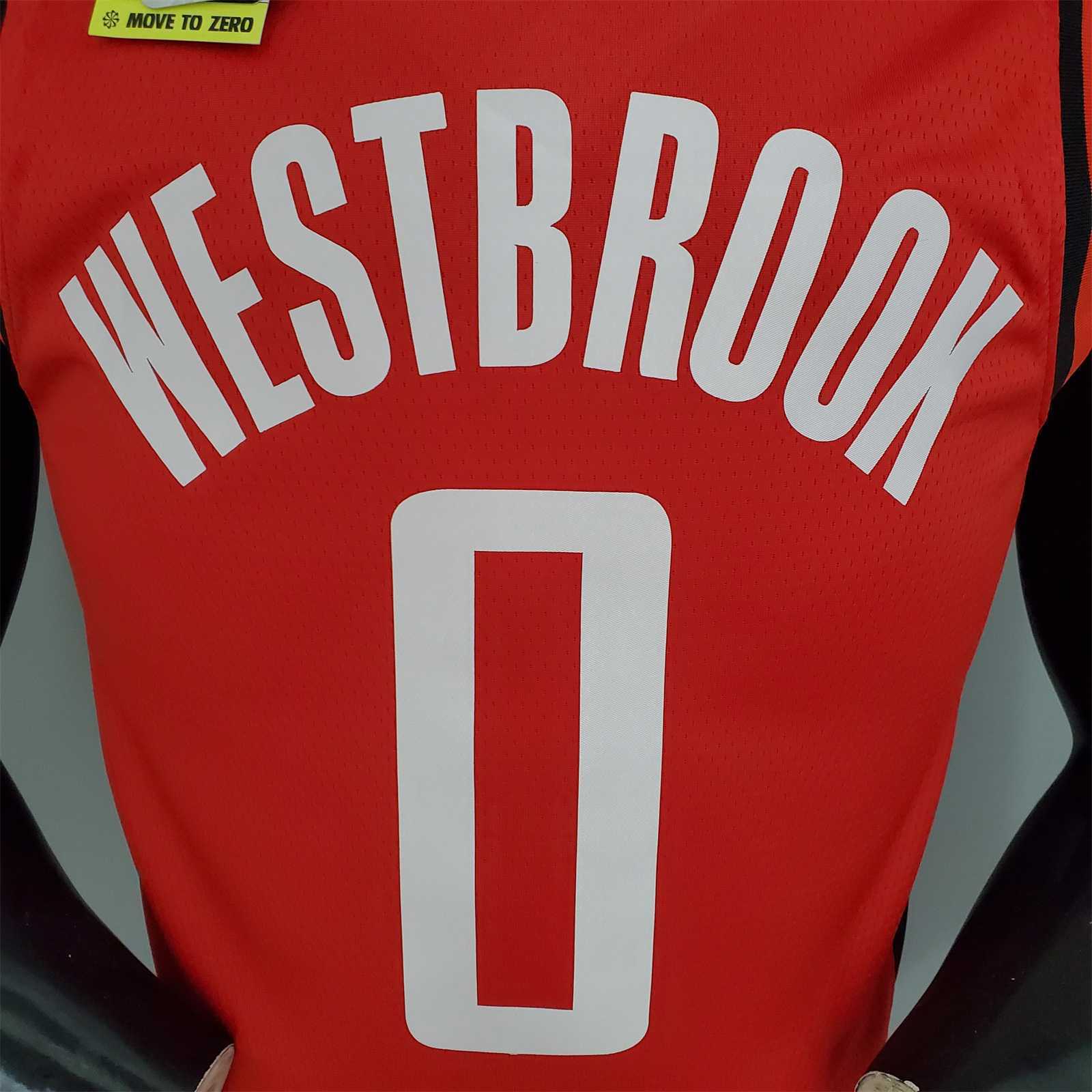 2021 WESTBROOK#0 Rockets Red 6