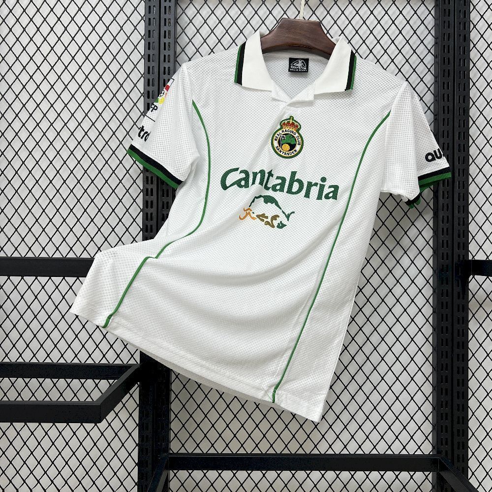 98-99 Racing de Santander Home Retro Kit Vintage Shirt AAAAJersey Wholesale Yupoo