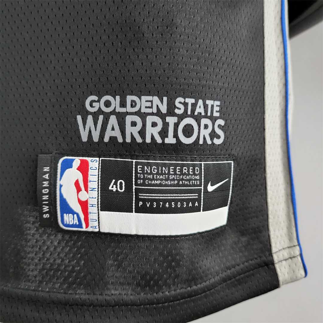 2020 KUMINGA#00 Warriors City Edition Black and Grey NBA Jersey 7