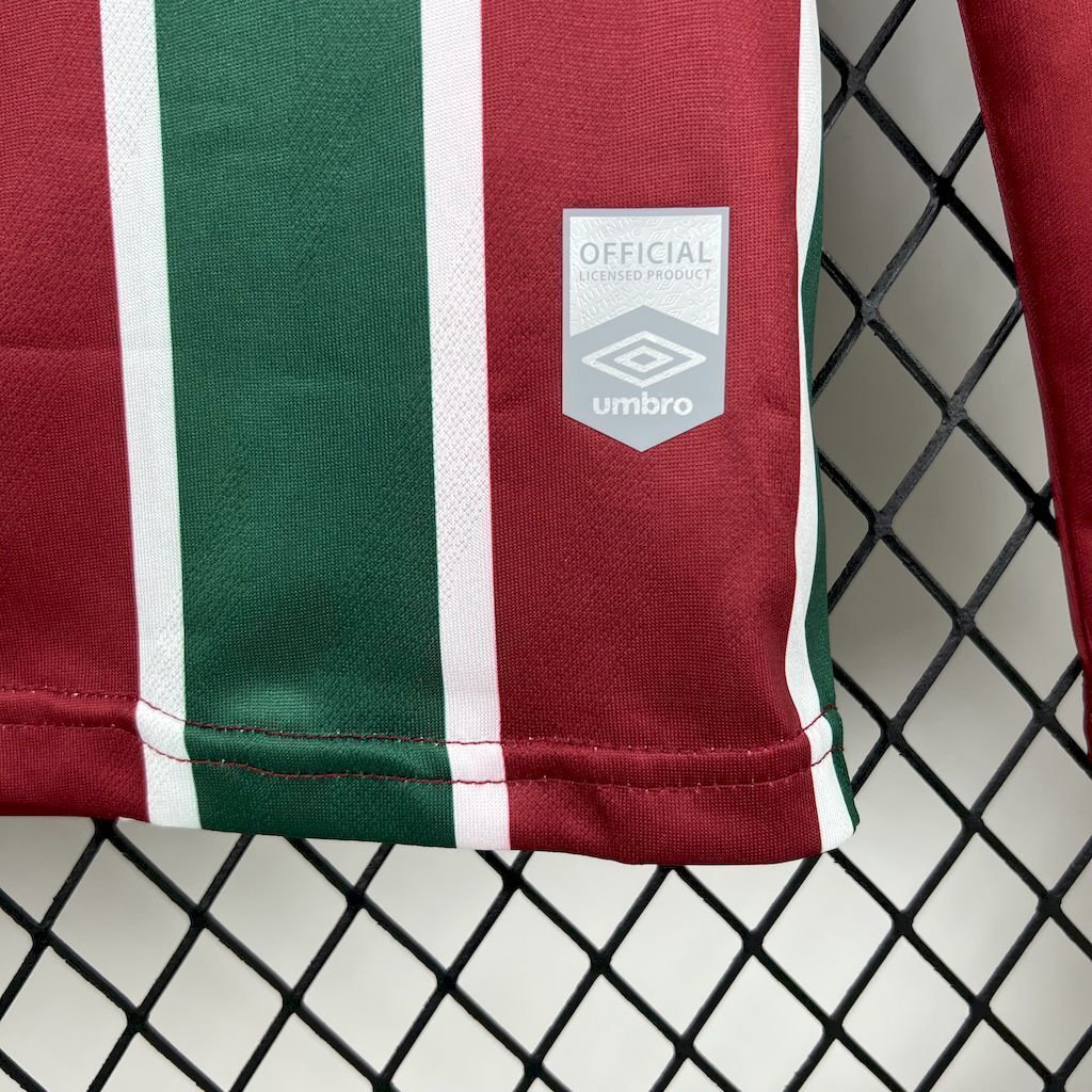 25-26 Fluminense Home Long Sleeve Kit Soccer T-Shirt AAAAJersey Wholesale Yupoo 6