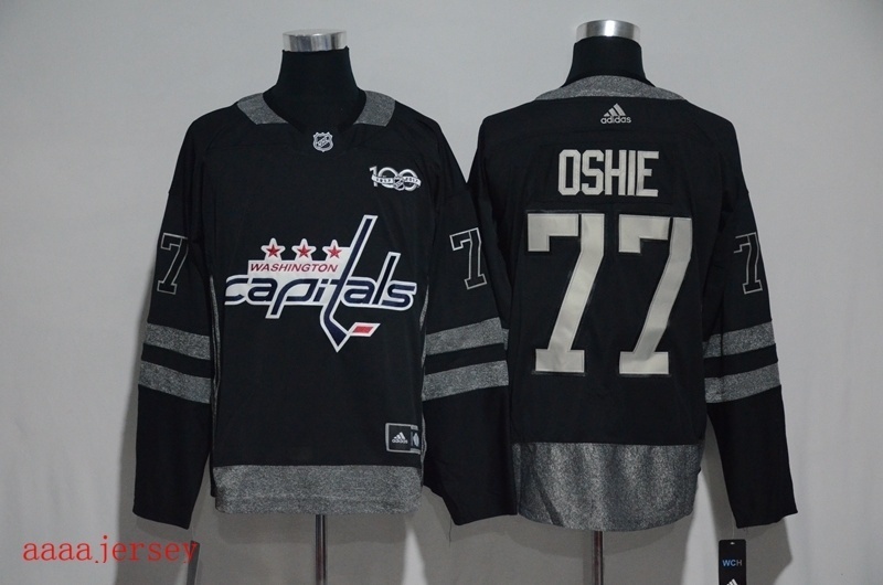 Washington Capitals 100 anniversary ice hockey jersey M-3XL 华盛顿首都队100周年纪念版冰球服