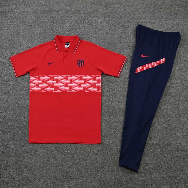 Atletico Madrid Polo red chest print 4