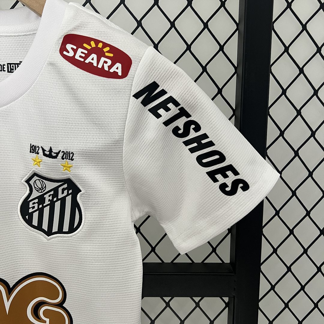 11-12 Santos Home Retro Kids Kit Size-16-28 Soccer Jersey Yupoo 6