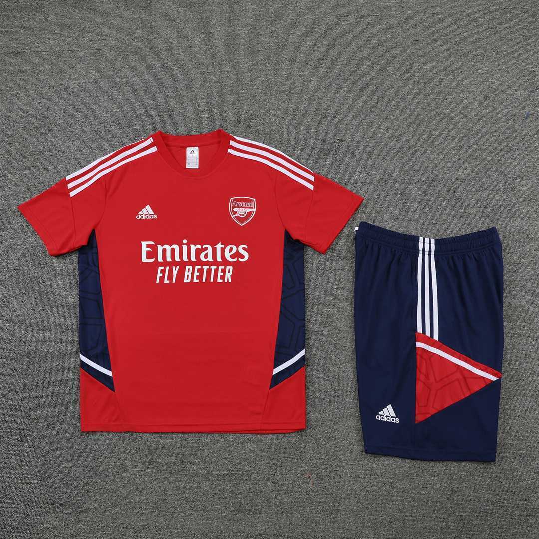 22-23 Arsenal Training Suit Short Sleeve Kit Red 7
