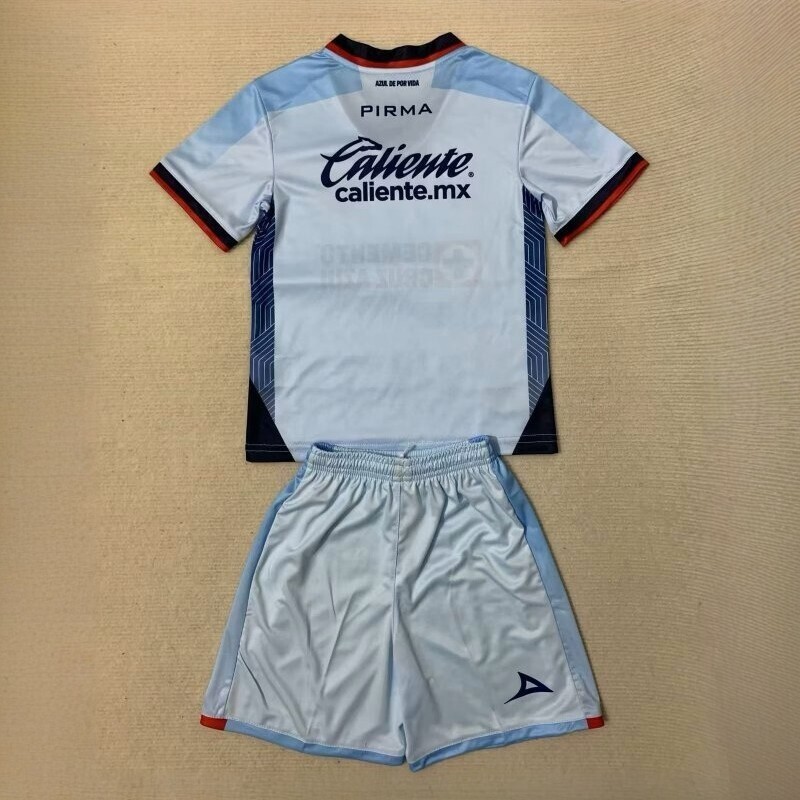 23-24 Cruz Azul Away Kids Kit Children Suits Soccer Jerseys Yupoo 1
