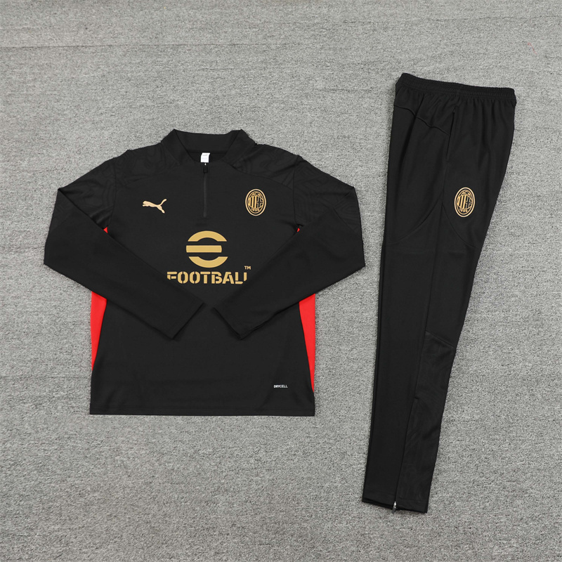 24-25 AC Milan Long Sleeve Training Suit Football Shirts 2