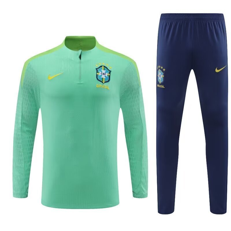 2024 Brazil Long Sleeve Training Suit Football Shirts